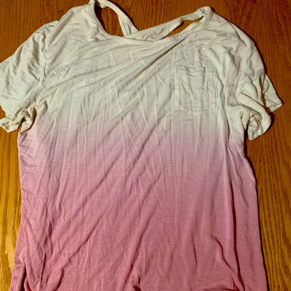 White and pink t-shirt